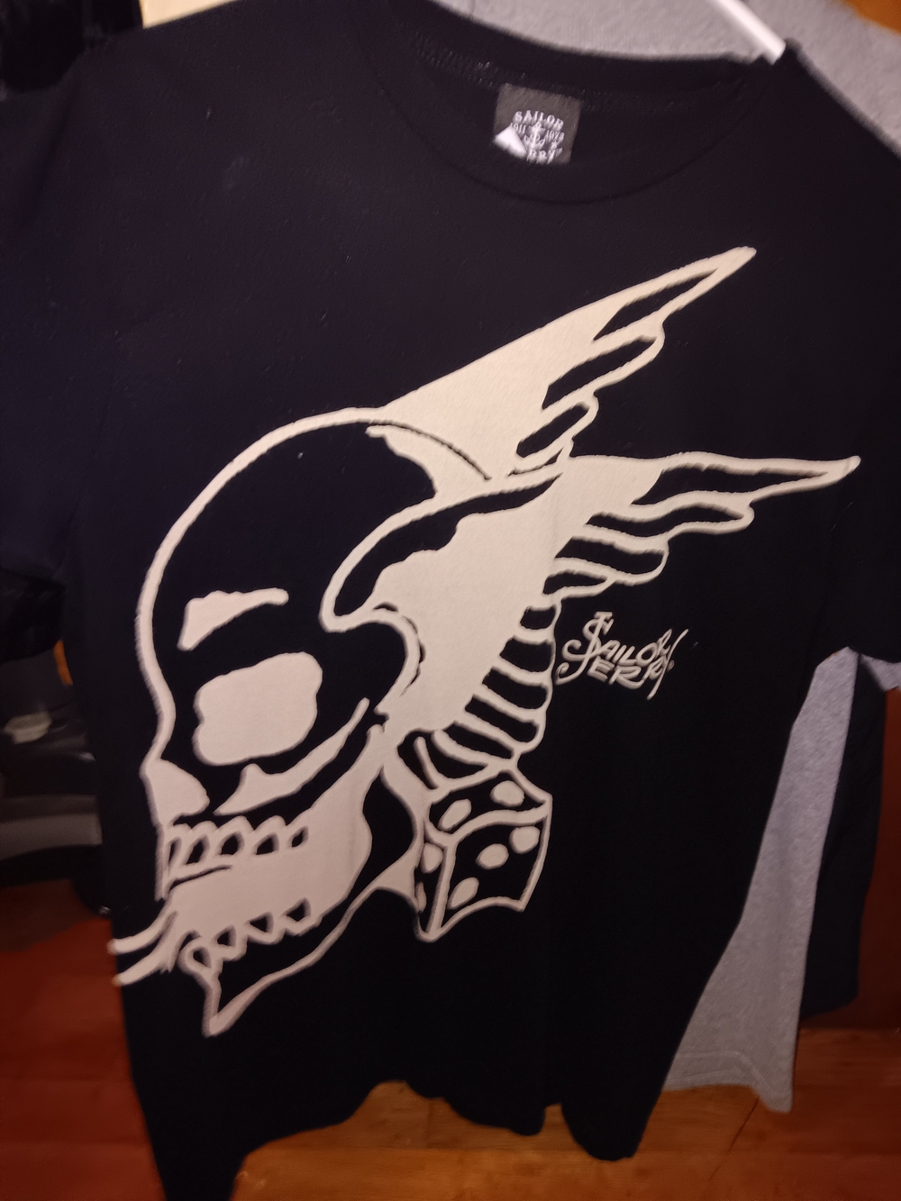 Vintage Sailor Jerry Flying Skull T-shirt